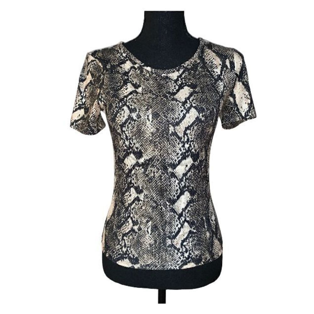 French Connection Snake Print Top